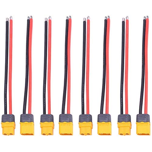 Onyehn 4 Pairs XT60H Plug Male Female Connector with 150mm 12AWG Silicon Wire for RC Lipo Battery FPV Racing Drone