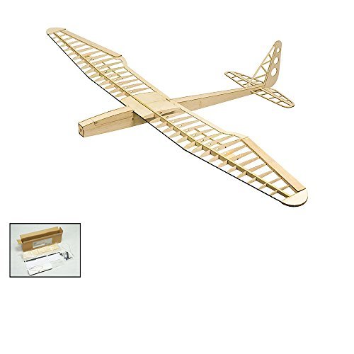 Balsa Wood RC Flying Wing Build F16 Glider Sunbird Aeroplane Laser Cut Kit 1600mm Wingspan Unassembled for Adults F1601