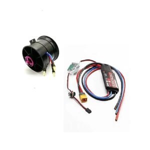 Powerfun Best RC EDF Jet 70mm 11 Blades Ducted Fan with 3400KV Brushless Motor and 80A ESC for 4S RC Airplanes
