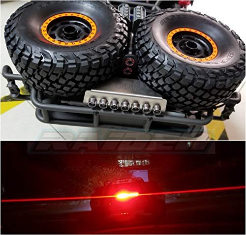 Rocket League Micro RC Competition Pack Flashing Red Light Bar Taillight Tail Lamp with Switch for 1/7 Traxxas UDR Unlimited Desert Racer
