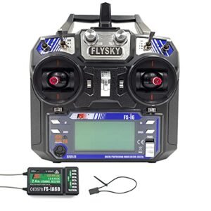 FLYSKY FS i6 6Channel 2.4GHz AFHDS2A RC Transmitter with FS iA6B Receiver Ideal for Quadcopter vs RC Helicopter Enthusiasts Mode 2