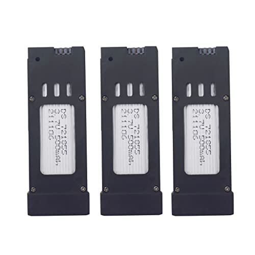 Fytoo 3.7V 500mAh Lithium Battery 3PCS for E58 S168 JY019 Quadcopter Spare Parts