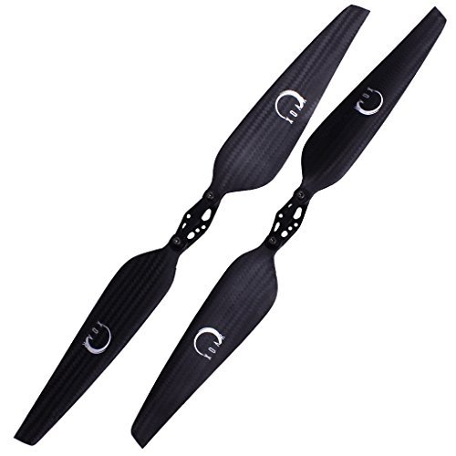 Xoar PJP T LF2 18x6.5 1865 Carbon Fiber RC Quadcopter Folding Propeller 1 Pair 4 Pieces 18 Inch 2 Blade Folding Props for Multicopter Multi Rotor Drone