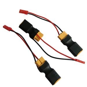 JFtech XT60 Connectors Male to Female with JST Plug Connector Power Adapter for Crazon Phantom RC Car DJI Phantom FPV MultiRotor Aerial Camera Gimbal Pack of 3