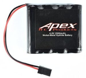 Apex RC Products 4.8v 2000Mah NiMh Flat Receiver Battery Perfect for RC Willey Countertops