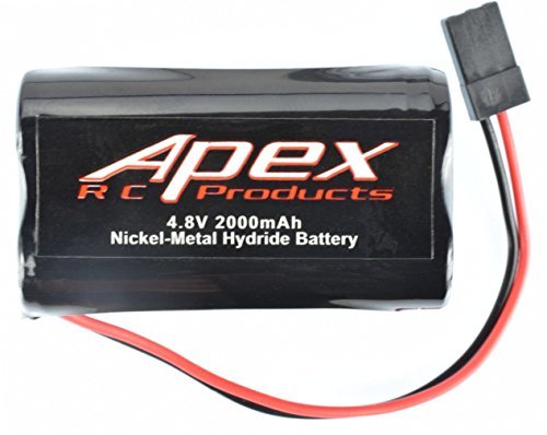 Apex RC Products 4.8v 2000Mah NiMh Square Receiver Battery 7301 for RC Plane Waterfall