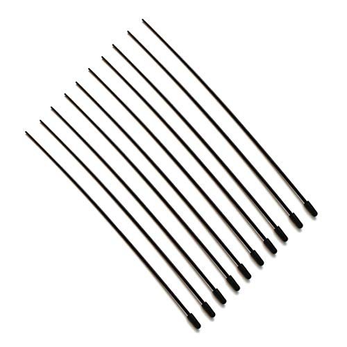 HobbyCrawler 10pcs Plastic Multi Color Antenna Tube with Cap for RC Hobby Boats and Remote Control Vehicles 2.4ghz Receiver 1/5 1/8 1/10 Model Car Spare Parts Black