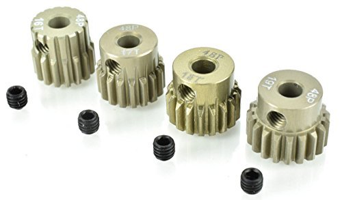 Apex RC Drift Car 48 Pitch 16T 17T 18T 19T Aluminum Pinion Gear Set 9750
