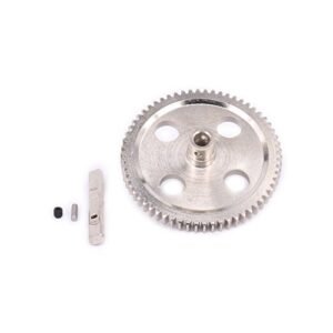 RC Metal Steel Differential Center Gear 62T CNC Machined for 1/12 Wltoys 12428 12628 12423 Short Course Buggy Off Road Car Upgrades Parts Silver by RC Willey HR Department