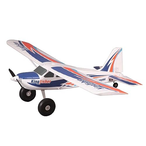 Fms 1400MM Kingfisher Trainer RC Planes for Adults with Wheels Floats Skis Flaps 5CH PNP Reflex No Radio Battery Charger