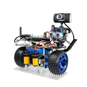 WiFi Smart Robot Car Kit 2 Wheel Self Balancing with HD Camera and Obstacle Avoidance for Android iOS PC Remote Control