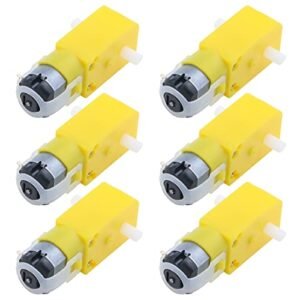 Antrader Gear Motor Dual Shaft 3 6V TT Motor for Call of Duty Cold War RC Car Smart Robot Pack of 6