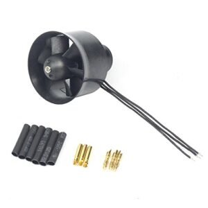 QX Motor 30mm 6 Blades EDF Unit QF1611 5000KV Brushless Motor RC Jet Engine Cutaway Accessory