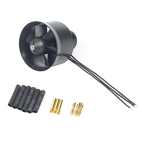 QX Motor 30mm 6 Blades EDF Unit QF1611 5000KV Brushless Motor RC Jet Engine Cutaway Accessory