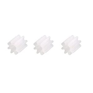 uxcell 50pcs Plastic Gears 8 Teeth Model 082A Reduction Gear Plastic Worm Gears for Grease RC Car Robot Motor