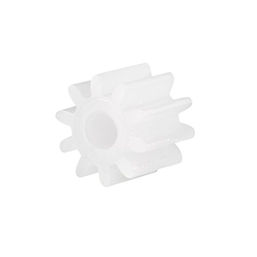uxcell 30pcs Plastic Gears White 10 Teeth Model 102A Reduction Gear for SCT RC Car Robot DIY Projects