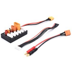 Readytosky XT30 XT60 XT90 JST T Connector Lipo Battery Multi Charger 2 6S Lipo Battery Parallel Charging Board Compatible with Imax B6 B6AC IDST Q6 Lite for Foam Board RC Boat Plans