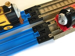 TrainLab Best RC Plane to Start with Plarail Track Adapters for Brown 2009 Trackmaster Tracks 2pcs Black