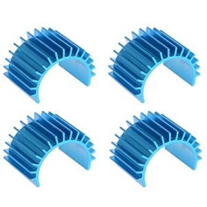 JFtech 4pcs Aluminum 380 Motor Heat Sink Cooling Fins for 1/16 RC Car Body HSP Tamiya Traxxas
