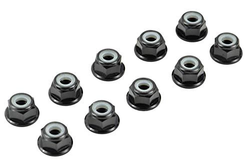 Apex RC Products 4mm Serrated Aluminum Nylon Wheel Nuts Set with RC Wheel Decals 6 Colors Available