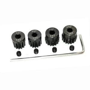 MakerDoIt RC Variable Pitch Pinion Gear Set 13T 14T 15T 16T 3.175mm 48 Pitch for 1/10 Scale RC Cars