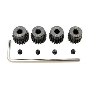 MakerDoIt 48P Pinion Gear Set 16T 17T 18T 19T 3.175mm 48 Pitch for 1/10 RC Bodies