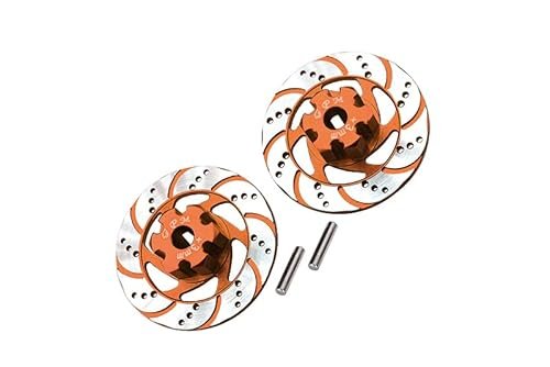 GPM Racing Aluminum 3mm Hex Brake Disk Set with Silver Lining for Traxxas Unlimited Desert Racer 4X4 RC Race Truck