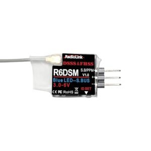 Radiolink R6DSM 2.4Ghz 10 Channels Micro RC Receiver for Micro Zero RC Plane SBUS PPM Compatible with AT9S AT9S Pro AT10 AT10II Transmitter