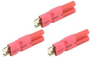 Apex RC Products No Wire Female Ultra T Plug to 4mm HXT Adapter 3 Pack