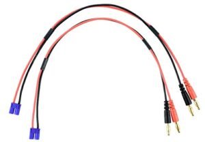 Apex RC Products EC2 4mm Banana Plugs Battery Charge Lead 2 Pack 1404