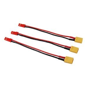 OliYin 3pcs Male XT30 to Male JST Connector Adapter Wire 20awg 10cm for Drones FPV Quad LED