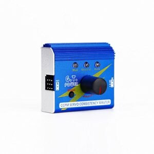 GT Power QS8006 RC Helicopter Servo Tester 3CH Digital Multi Servo Tester with Aluminum Shell for Consistency Speed Control
