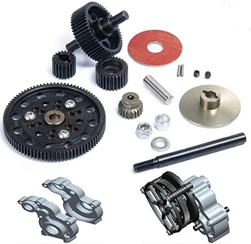 Benedict Harry Steel Transmission Gear Set Compatible with Nylint RC Crawler Axial SCX10 Honcho Dingo Jeep 1/10 Scale