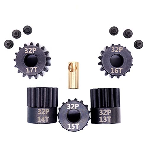MakerDoIt 32P 5mm Pinion RC Gear Set 13T 14T 15T 16T 17T with Hex Key