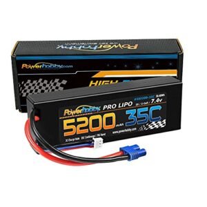 Powerhobby 2s 7.4v 5200mah 35c Lipo Battery with EC3 Plug 2 Cell