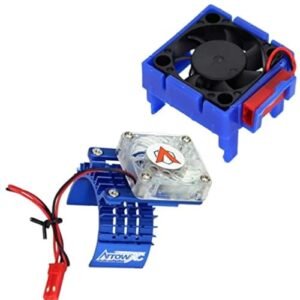 Powerhobby RC Motor 390 vs 540 Cooling Fan and Heatsink Combo for Traxxas Velineon VXL 3S ESC Fits Slash Stampede Rustler Bandit VXL Models