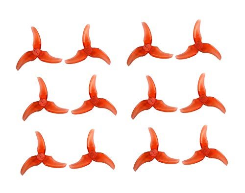 Avan Rush 6 Pairs of 2.5 Inch Propeller Props for 6 Axis 4CH RC Quadcopter Tiny Hawk Freestyle Brushless Micro Carbon Fiber FPV Racing Drone