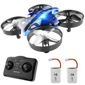 ATOYX Mini Nitro RC Helicopter for Kids and Beginners with Auto Hovering Headless Mode and Remote Control Blue