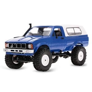 YIKESHU 1 16 Scale RC Crawler RTR 4x4 Offroad Remote Control Truck with LED Headlight All Terrain Brushed Toy for Adults and Boys WPL C24