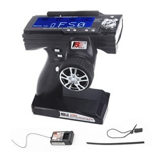 Goolsky Flysky FS GT3B 2.4GHz 3 Channel RC Transmitter and FS GR3E Receiver for RC Wakesetter Boat