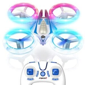 Force1 UFO 4000 RC Mini Quadcopter LED Remote Control Drone for Kids with 360 Flips and 2 Speed Modes