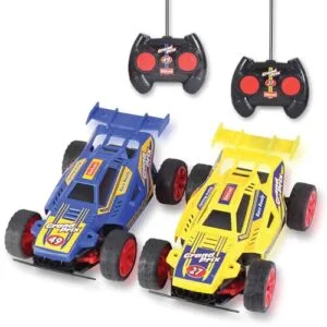 Kidzlane Drag Racing RC Cars Set of 2 All Direction Drive Remote Control Cars for Kids Ages 4 12 with 35 ft Range
