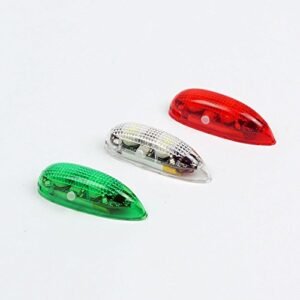 Viloga 3PCS Set LED Light Kit for RC Jet Plane Kit Rechargeable Red Green White Flashing Lights Super Bright