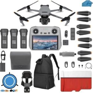 DJI Mavic 3 Pro Drone with Fly More Combo DJI RC Flagship Triple Camera Drone Hasselblad Camera 3 Batteries Charging Hub 128 GB Micro SD Card Landing Pad Waterproof Backpack RC Willey Credit Card Offers