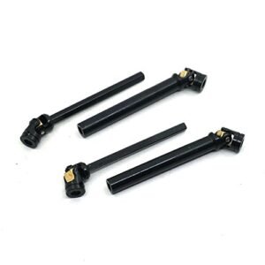 2Pcs Universal Fit Metal Transmission Drive Shafts Compatible with 1/10 RC Axial SCX10 Models and Spiked RC Tires 90mm
