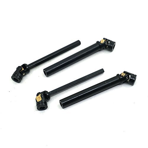 2Pcs Universal Fit Metal Transmission Drive Shafts Compatible with 1/10 RC Axial SCX10 Models and Spiked RC Tires 90mm