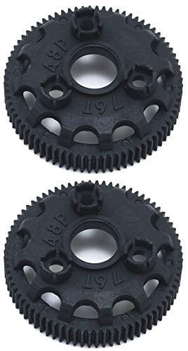 Traxxas Slash 2WD Drag Slash Rustler Stampede Bandit VXL XL5 RC Drag Tire Warmers 4676 76 Tooth 48 Pitch Spur Gear 2 Pack