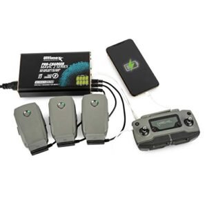 Ultimaxx Intelligent Rapid Pro Charger for DJI Mavic Drones 2 Hub with 3 Batteries and 2 USB Ports