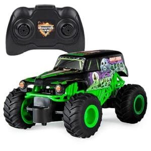 Monster Jam Grave Digger RC Monster Truck 1/24 Scale 2 4 GHz Remote Control Toy for Kids Ages 4 and Up