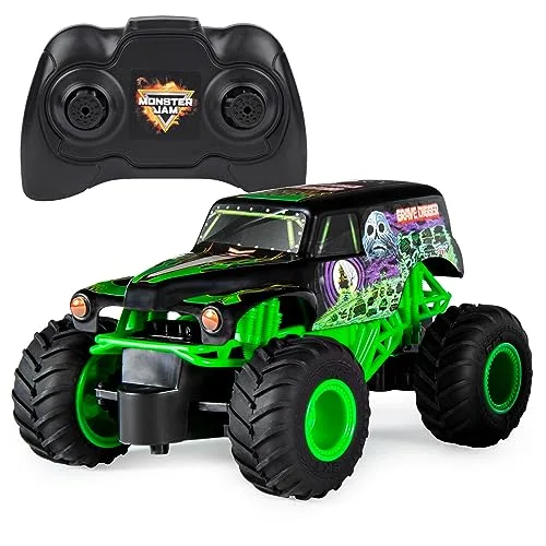 Monster Jam Grave Digger RC Monster Truck 1/24 Scale 2 4 GHz Remote Control Toy for Kids Ages 4 and Up